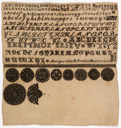 Muestrario de Margaretha Graten