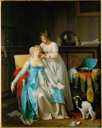 Malas noticias. Expuesto en el Salón de 1804 ... de Marguerite Gerard