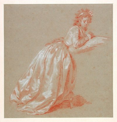 Joven mujer arrodillada de Marguerite Gerard