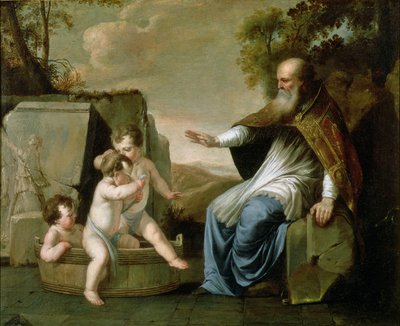 San Nicolás resucitando a tres niños de Marguerite de La Hyre