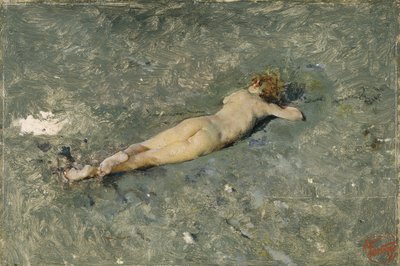 Desnudo en la playa de Portici, 1874 de Marià Fortuny