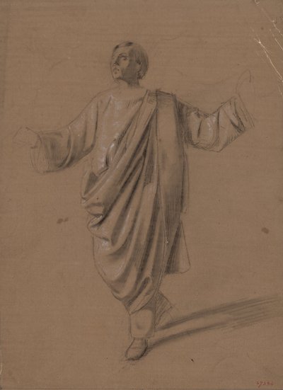 Estudio académico de una figura masculina de Marià Fortuny Marsal