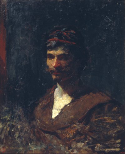 Busto de un hombre. Alegoría de Baco de Marià Fortuny Marsal