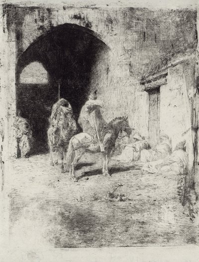 Guardia de la Casbah en Tetuán de Marià Fortuny Marsal