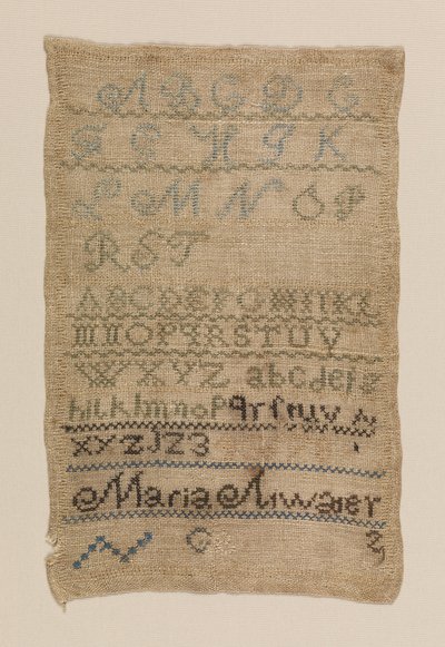 Muestrario de Maria Atwater