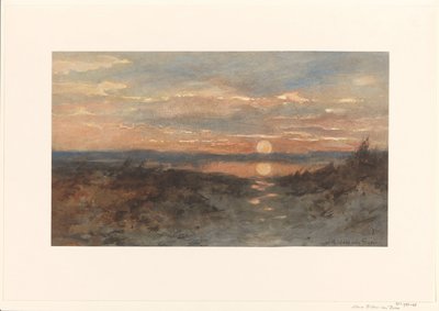 Paisaje con puesta de sol de Maria Bilders van Bosse