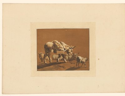 Paisaje con ganado de Maria Catharina Prestel