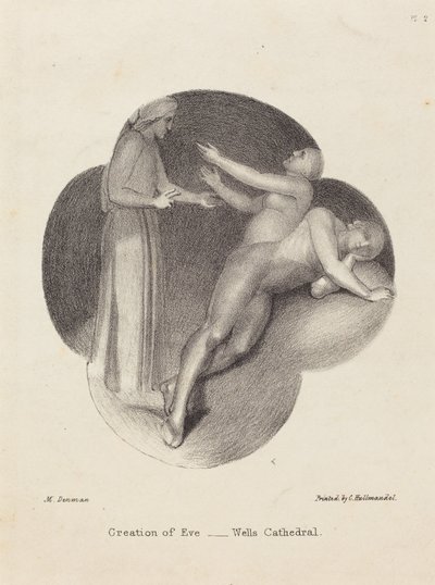Creación de Eva, de la Catedral de Wells de Maria Denman after John Flaxman