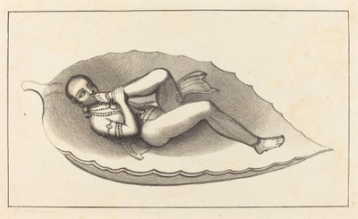 Vishnu, agente creador de Brahma, actitud, el emblema de la eternidad de Maria Denman after John Flaxman