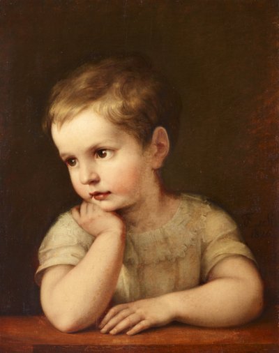 Retrato de un niño (Natalie Stuntz, sobrina del artista) de Maria Elektrine (Freifrau von) Freyberg( Eisenberg)