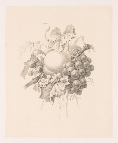 Composición de frutas de Maria Geertruida de Goeje Barbiers (attributed to)