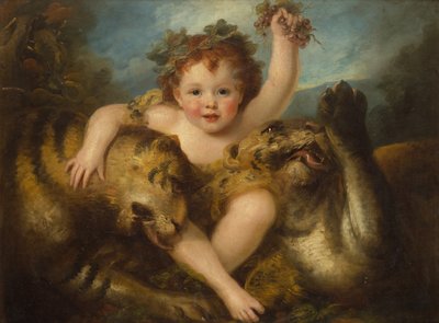 Retrato del Excmo. George Lamb, como el niño Baco (óleo sobre lienzo) de Maria Hadfield Cosway