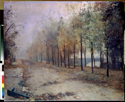 Otoño (Otoño). Pintura de Maria Konstantinovna Bashkirtseva (1860-1884). Óleo sobre lienzo, 97 x 117 cm, 1883. Arte ruso, paisaje del siglo XIX. Museo Estatal Ruso, San Petersburgo. de Maria Konstantinova Bashkirtseva