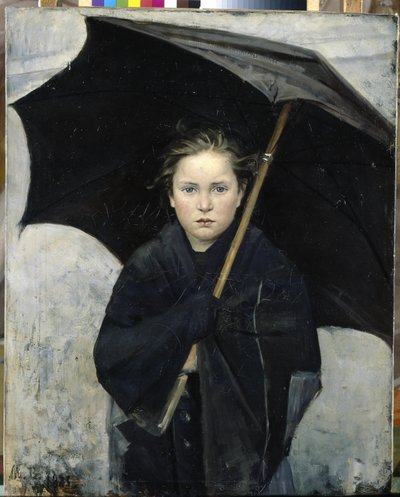 El paraguas - Bashkirtseva, Maria Konstantinovna (1860-1884) - 1883 - Óleo sobre lienzo - 93x74 - Museo Estatal Ruso, San Petersburgo de Maria Konstantinova Bashkirtseva