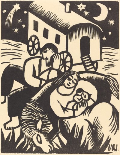 Zíngaros descansando, 1918 de Maria Uhden