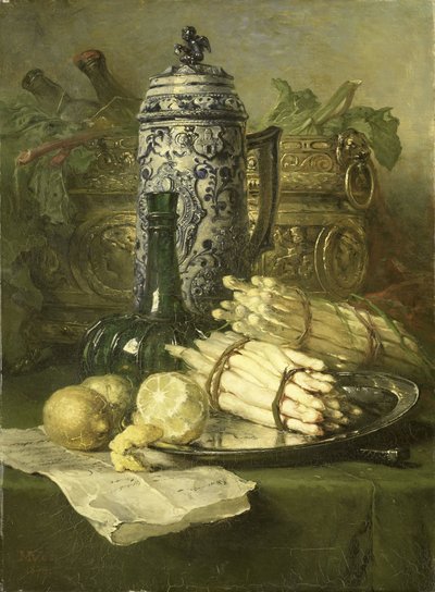Bodegón con jarra de gres de Maria Vos