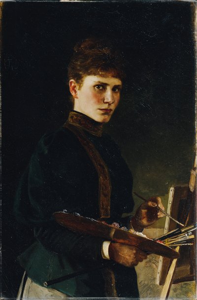 Autorretrato en el caballete de Maria Wunsch