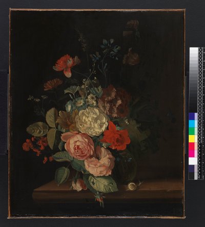 Un jarrón de flores, antes de 1693 de Maria van Oosterwyck