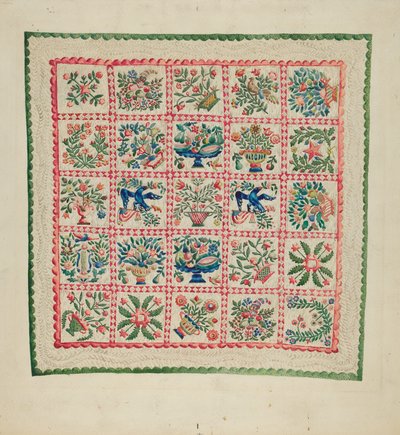 Colcha de apliqué de Marian Curtis Foster