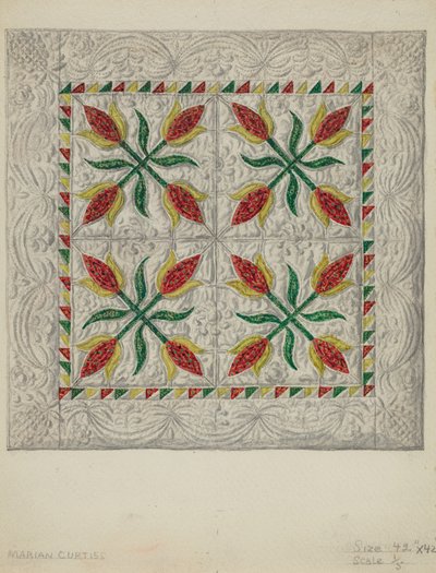 Cubrecuna de Marian Curtis Foster