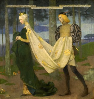La Reina y el Paje ("Había una vez un rey" de Heinrich Heine) de Marianne Stokes