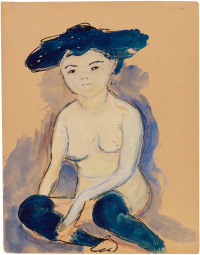 Helene con peinado japonés de moda, 1909 de Marianne von Werefkin