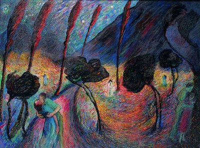 Remolino de amor, c. 1917 de Marianne von Werefkin