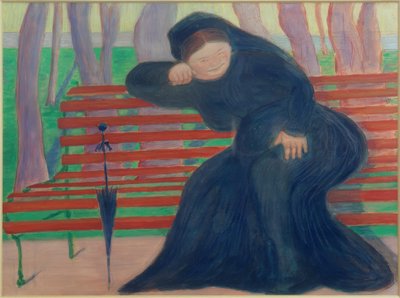 Viuda en el banco de Marianne von Werefkin