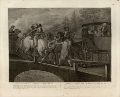 El arresto de Luis XVI y su familia en Varennes, 22 de junio de 1791, 1796 de Mariano Bovi