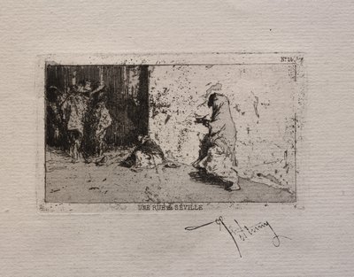 Una calle en Sevilla de Mariano Fortuny y Marsal