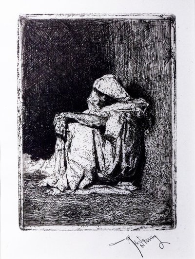 Árabe sentado de Mariano Fortuny
