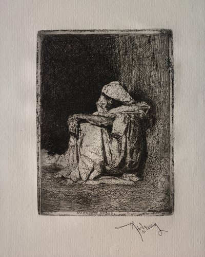 Árabe sentado de Mariano Fortuny y Marsal