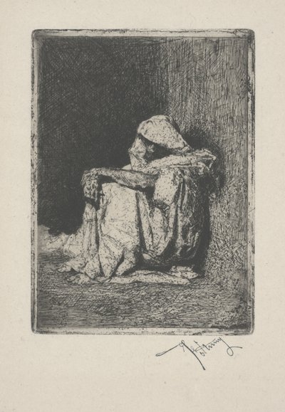 Árabe sentado, o Arabe assise de Mariano José María Bernardo Fortuny y Carbó