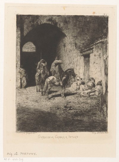Guardias de la casbaha en Tetuán
Garde de la Casbaha Tetuan (título en el objeto) de Mariano José María Bernardo Fortuny y Carbó