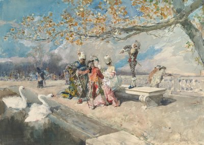 Mascarada, mediados del siglo XIX de Mariano José María Bernardo Fortuny y Carbó
