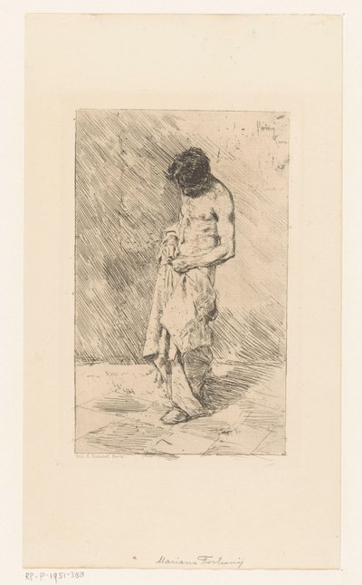 modelo masculino de pie de Mariano José María Bernardo Fortuny y Carbó