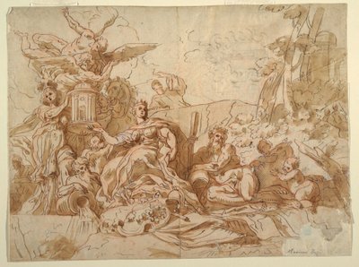 Dibujo, Juno, 1731-1807 de Mariano Rossi