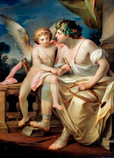 Inspiración del poeta, 1785 de Mariano Rossi