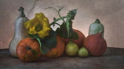 Naturaleza muerta de la cosecha de otoño de Marie-anne Stas