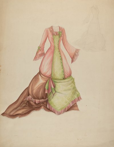 Vestido, c. 1942 de Marie Alain