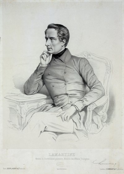 Retrato de Alphonse de Lamartine 1790-1869 de Marie Alexandre Menut Alophe