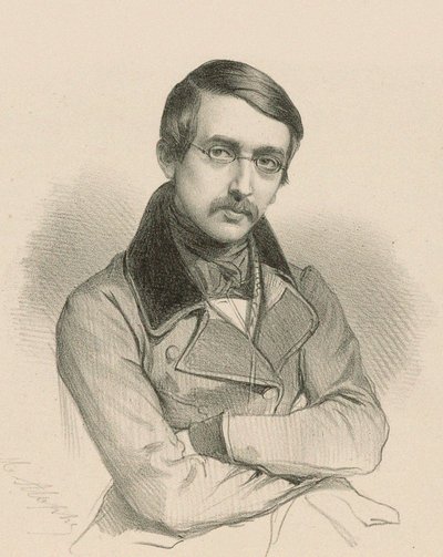 Retrato del dramaturgo Auguste Anicet-Bourgeois 1806-1870 de Marie Alexandre Menut Alophe