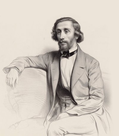 Retrato del pianista y compositor Julius Schulhoff 1825-1898, 1854 de Marie Alexandre Menut Alophe