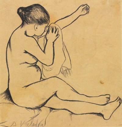 Desnudo femenino sentado, primer tercio de 1900s de Marie Clementine (Suzanne) Valadon