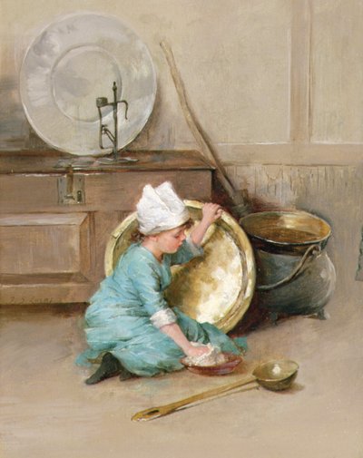 Pulido de latón, c.1900 de Marie Elizabeth Seymour Lucas