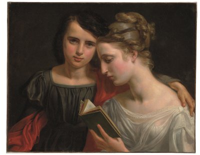 Lectura de "Paul et Virginie" (óleo sobre lienzo) de Marie Françoise Caroline Vallée