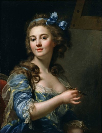 Pintura "Autorretrato" de Marie-Gabrielle Capet (1761-1818) 1783 Museo Nacional de Arte Occidental, Tokio, Japón de Marie Gabrielle Capet