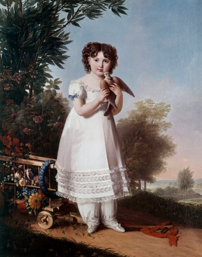 Retrato de Napoleone Elisa Bacciochi, Princesa de Piombino de Marie Guilhelmine Benoist
