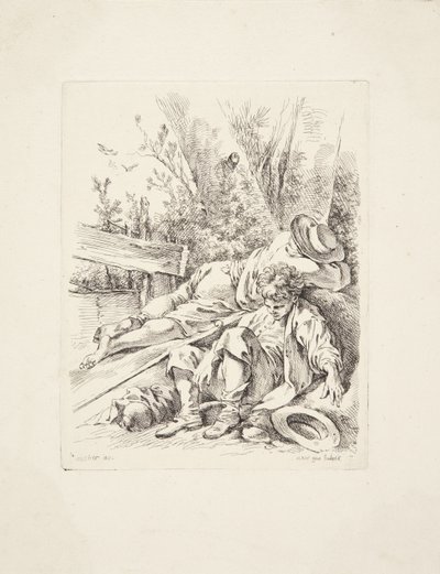 Dos niños duermen en un árbol de Marie Jeanne Boucher