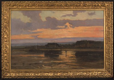 Soledad al atardecer: Morsalines (Mancha), hacia 1887 (óleo sobre lienzo) de Marie Joseph Leon Clavel Iwill
